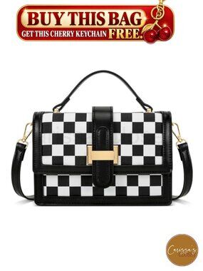 ✨ Crossbody Bag Vegan Leather Top Handle Purse Small Designer Handbag Satchel